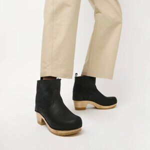 No. 6 5” pull on shearling clog boot
